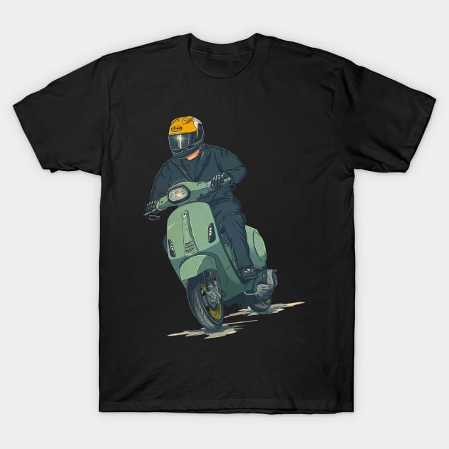 ScooterBoy 2 T-Shirt by LadyBikers